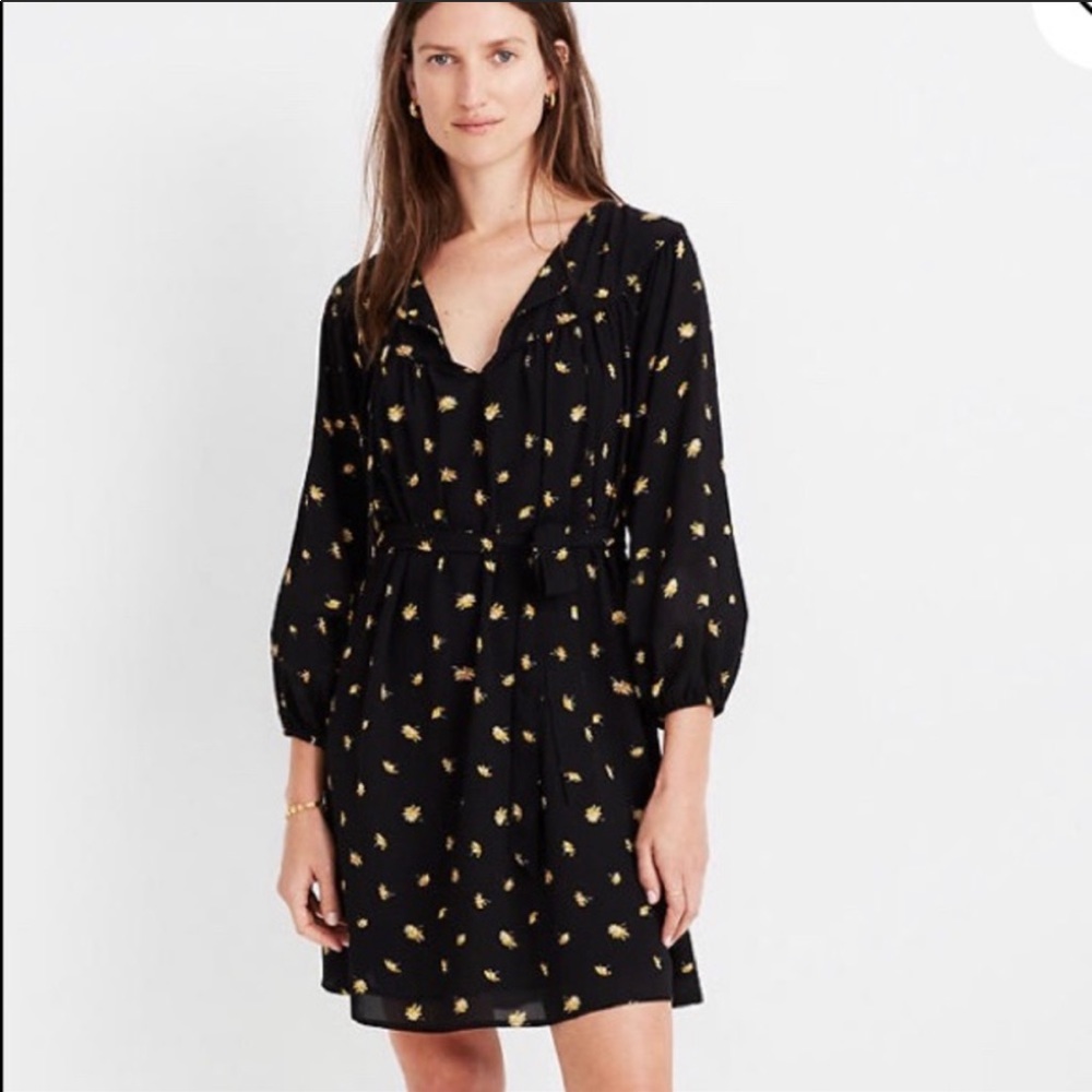 Madewell black dress NWOT